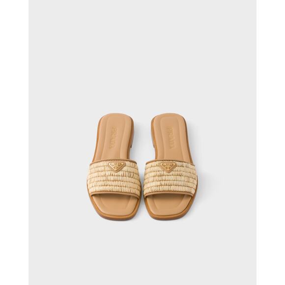 Prada Raffia Slide Sandal - US 9.5 - Picture 3 of 7
